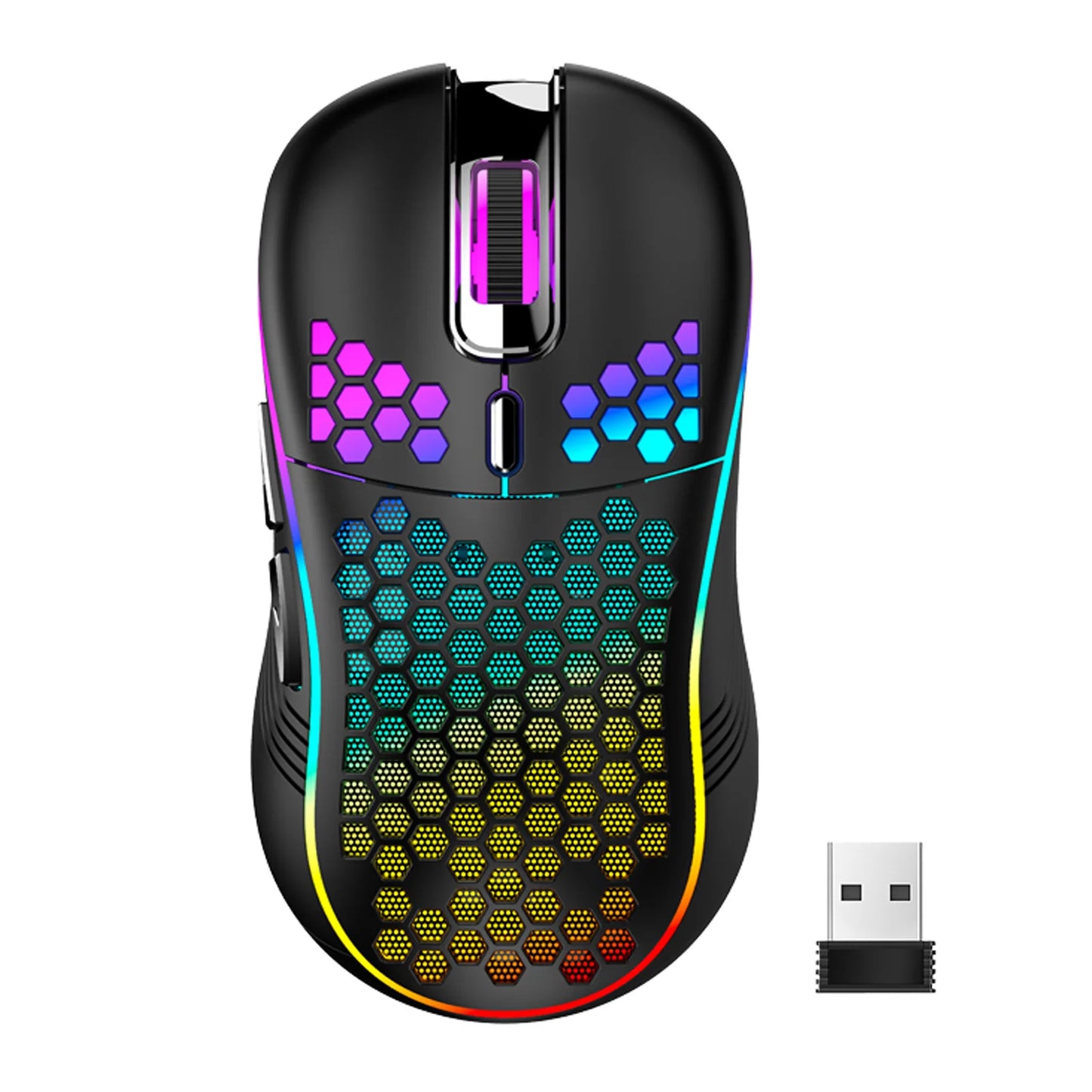 Honeycomb Wired Gaming Mouse RGB Backlight 7200 Adjustable DPI Ergonomic