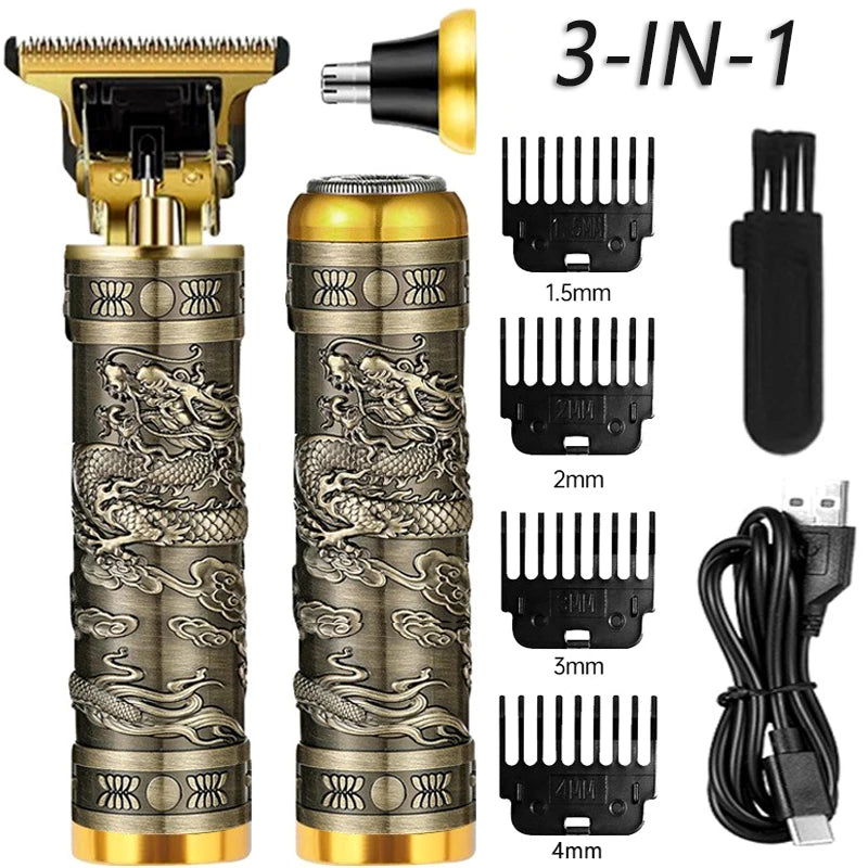 T9 3in1 Electric Shaver Rechargeble Hair Trimmer for Men