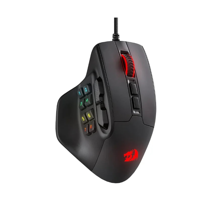 Redragon M811 Aatrox MMO Gaming Mouse, 15 Programmable Buttons