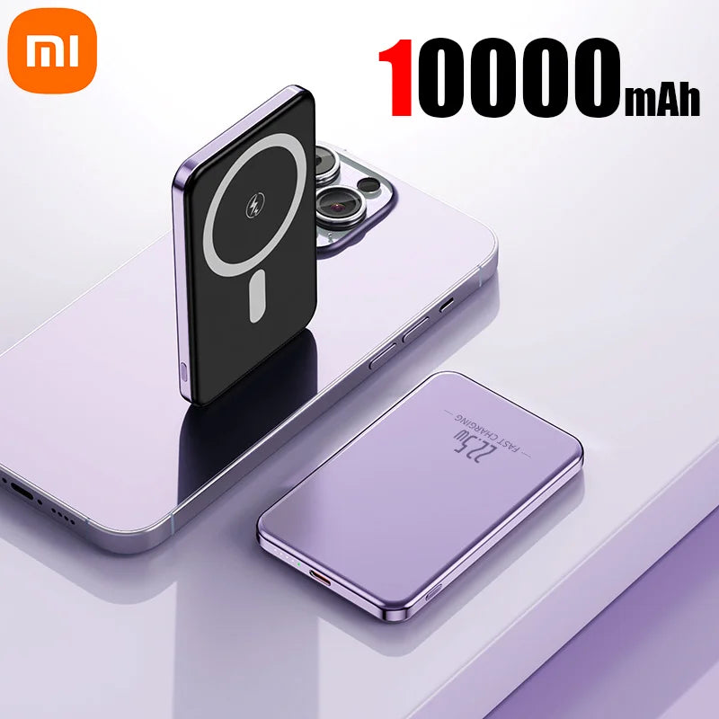 Xiaomi 500000mAh Magnetic Power Bank  25W Wireless Fast Charger Portable Large Capacity for Magsafe Powerbank for iPhone Samsung