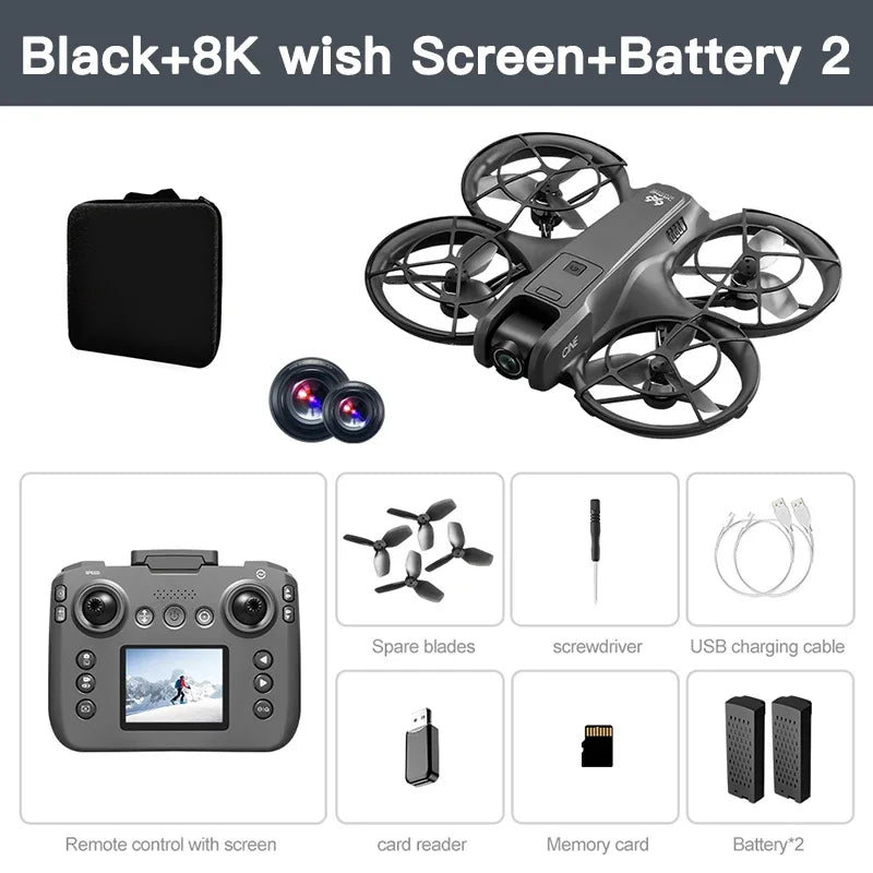 Xiaomi V666 MINI Drone 4K Professional WIFI 5G Dron Obstacle Avoidance Brushless Altitude Headless Mode RC Quadcopter FPV Toys