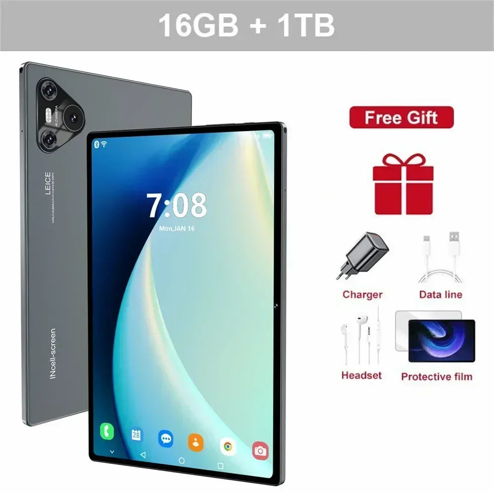 16 Pro Tablet GPS 10000mAh Snapdragon Tablet 10 inch 16GB+1TB Tablets 4K 5G Dual SIM PC
