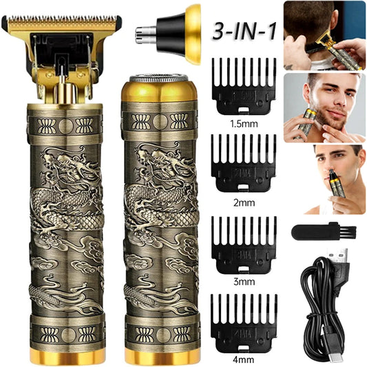 T9 3in1 Electric Shaver Rechargeble Hair Trimmer for Men