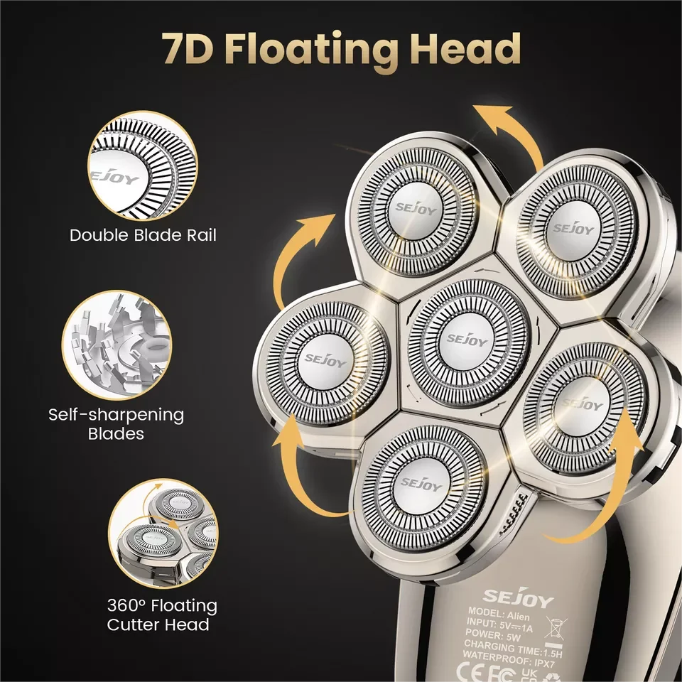 SEJOY Electric Shaver Hair Clipper 5IN1 Beard Trimmer
