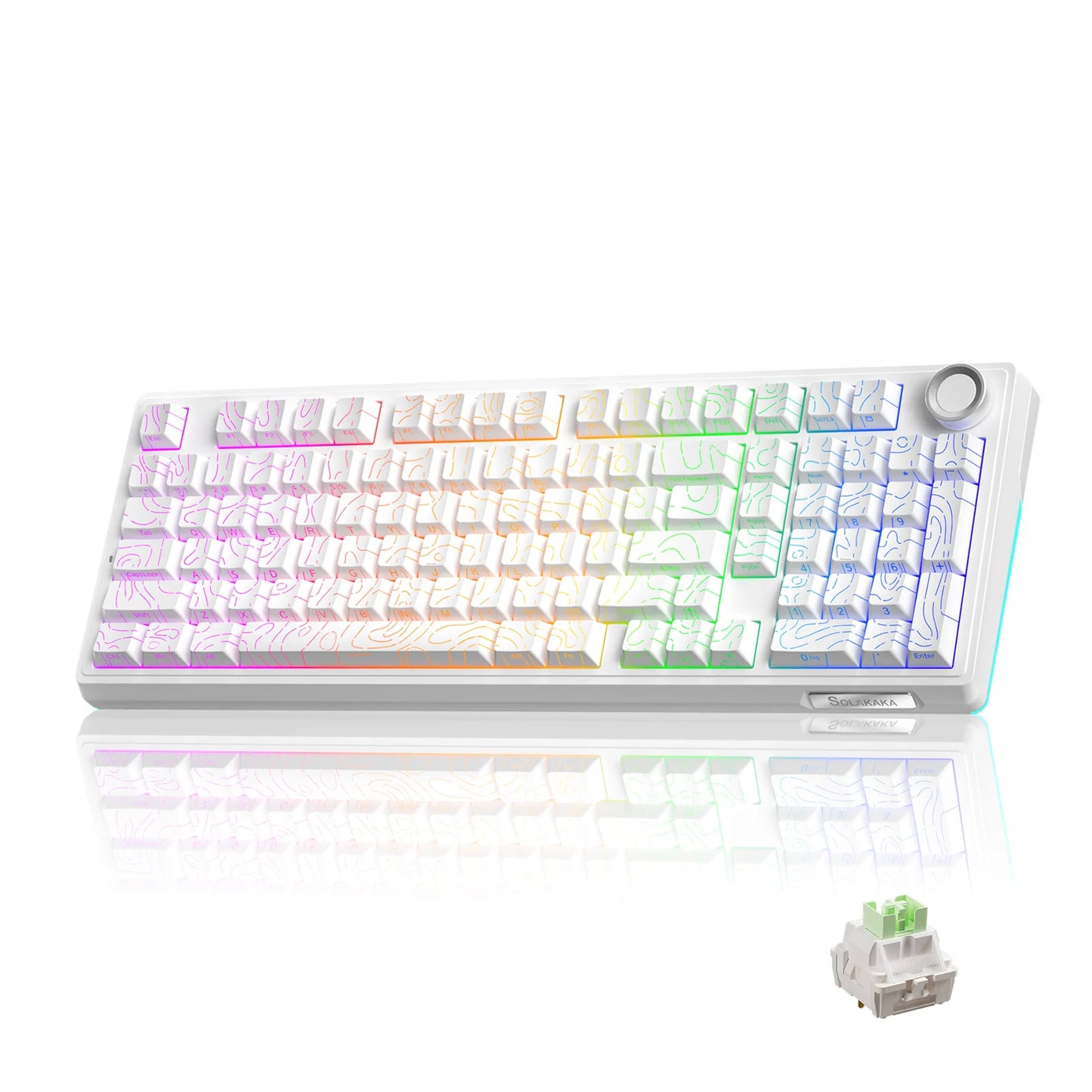 SOLAKAKA Ki99 Pro Bluetooth Wireless Keyboard 99 Keys