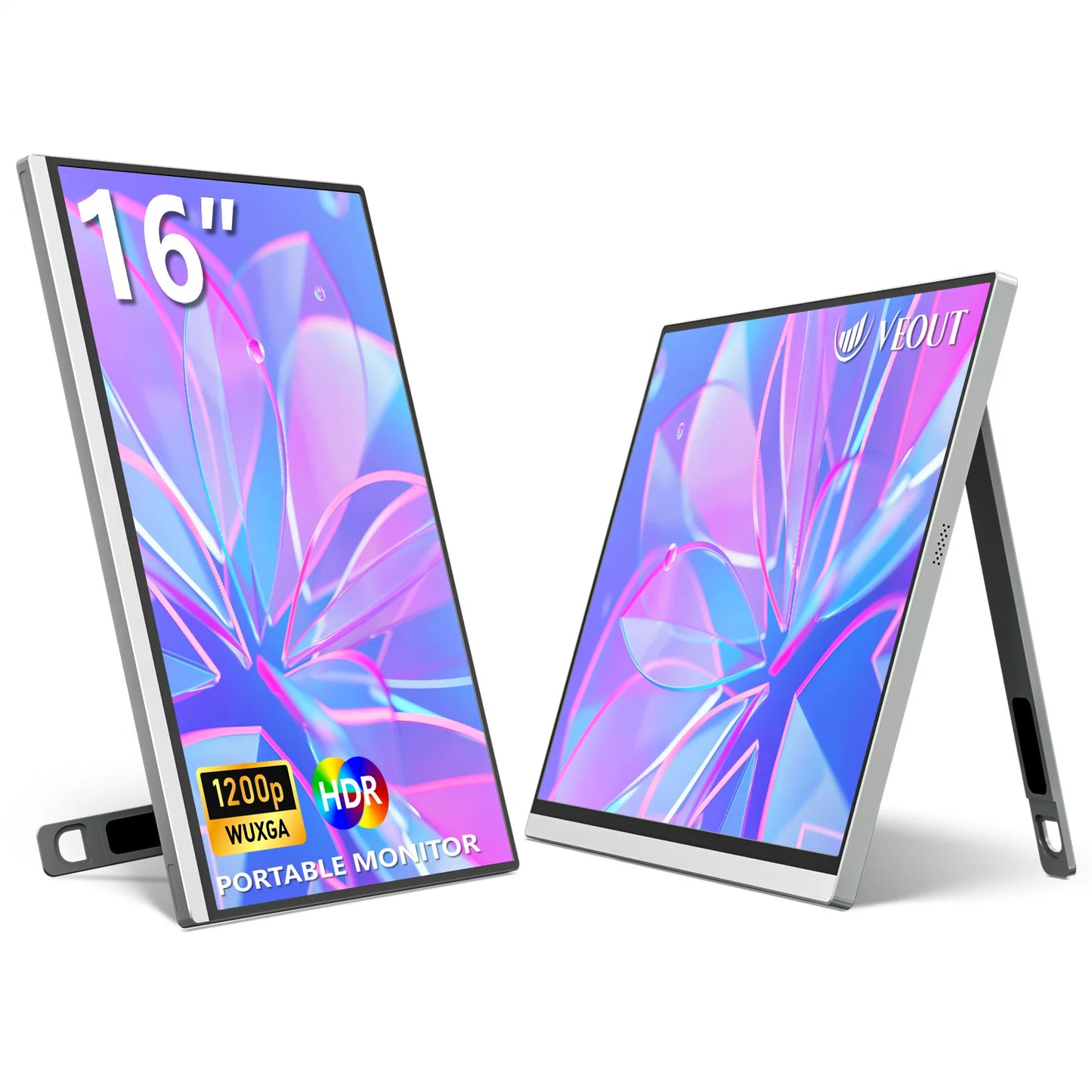 VEOUT 16 60HZ  inch Gaming Portable Monitor for Laptop, 1200P Display LCD FHD