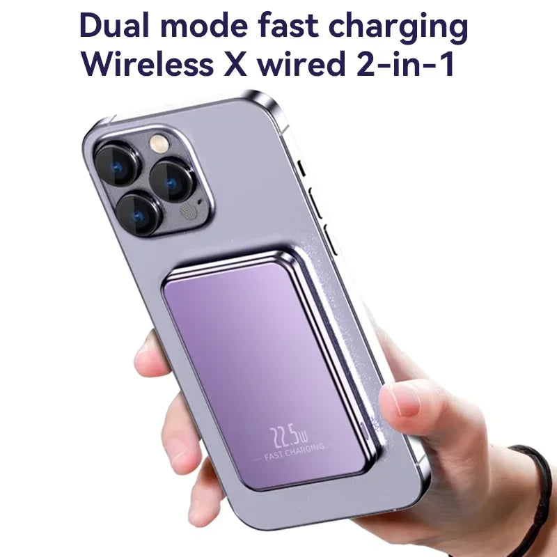 Xiaomi 500000mAh Magnetic Power Bank  25W Wireless Fast Charger Portable Large Capacity for Magsafe Powerbank for iPhone Samsung