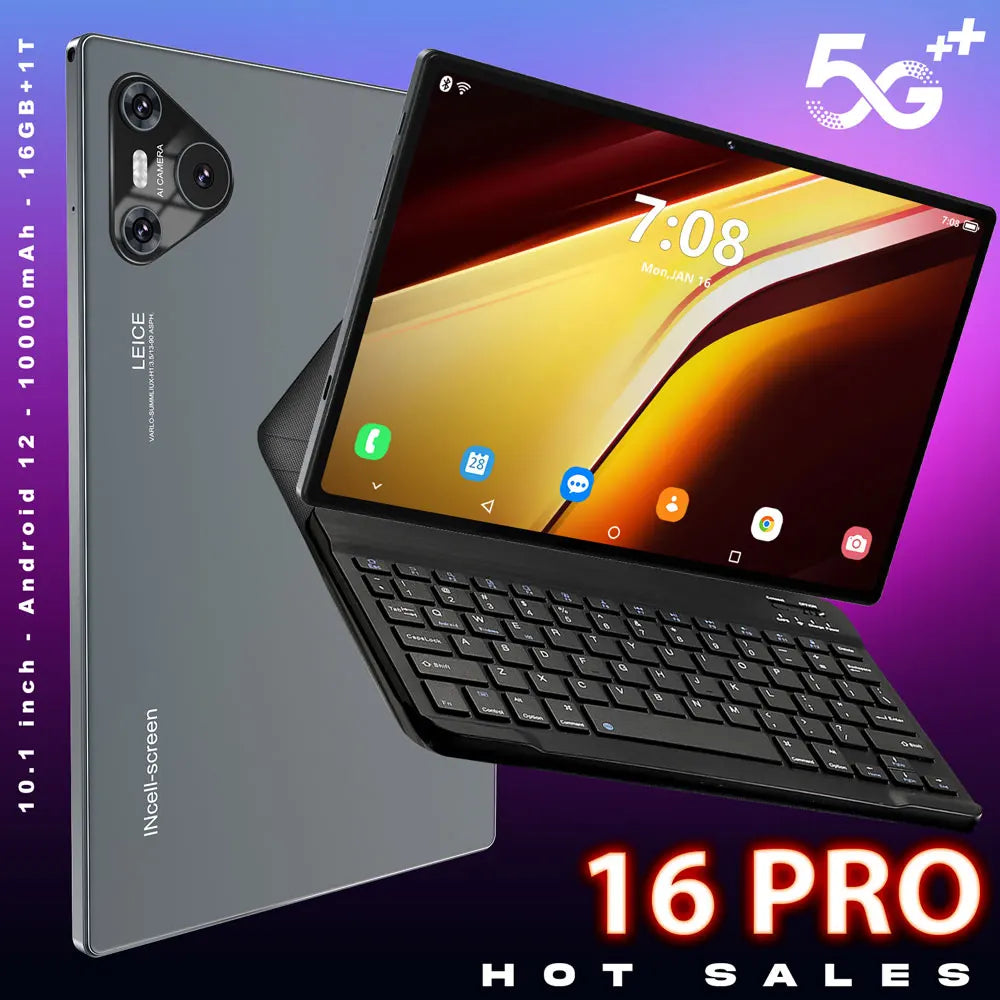 16 Pro Tablet GPS 10000mAh Snapdragon Tablet 10 inch 16GB+1TB Tablets 4K 5G Dual SIM PC