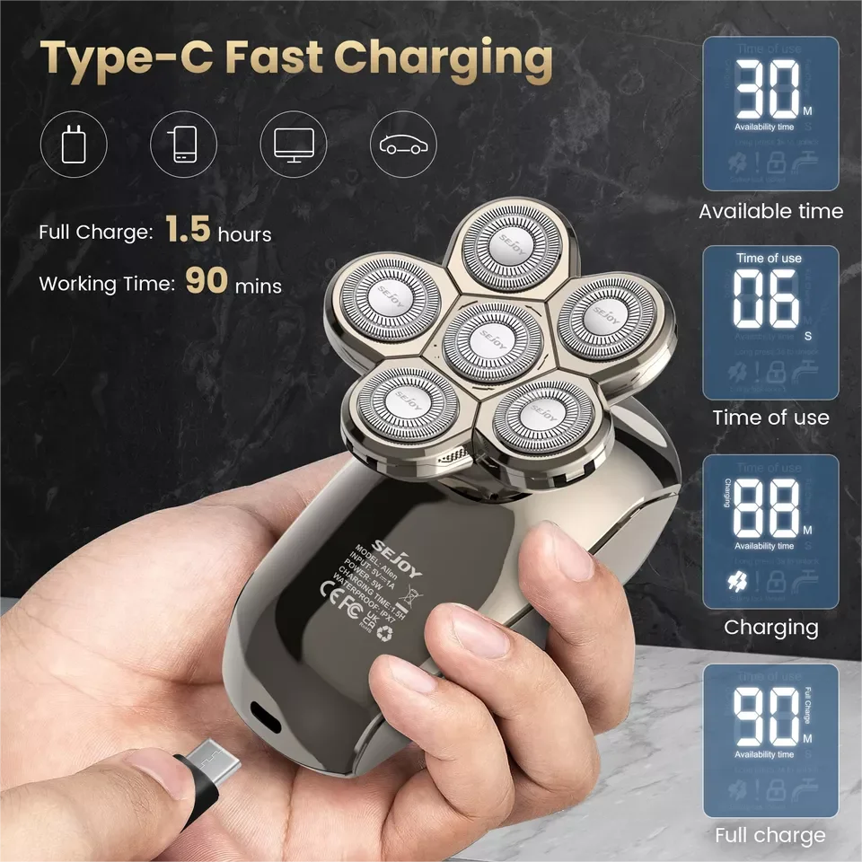 SEJOY Electric Shaver Hair Clipper 5IN1 Beard Trimmer