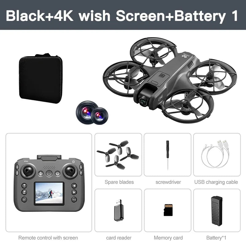 Xiaomi V666 MINI Drone 4K Professional WIFI 5G Dron Obstacle Avoidance Brushless Altitude Headless Mode RC Quadcopter FPV Toys