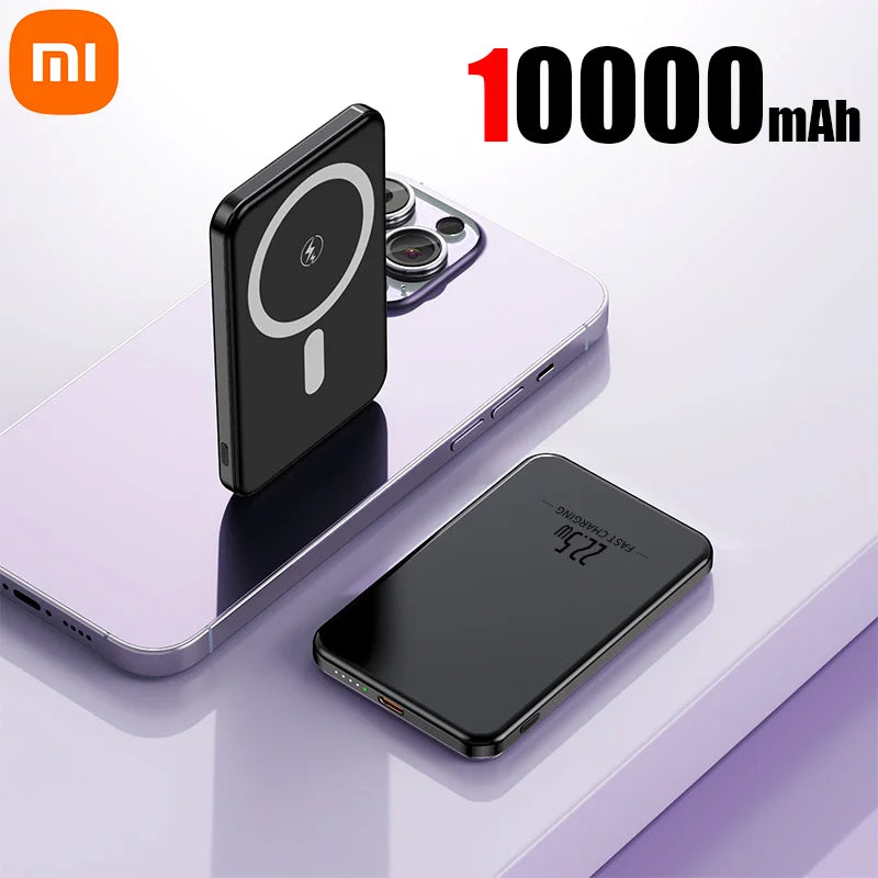 Xiaomi 500000mAh Magnetic Power Bank  25W Wireless Fast Charger Portable Large Capacity for Magsafe Powerbank for iPhone Samsung